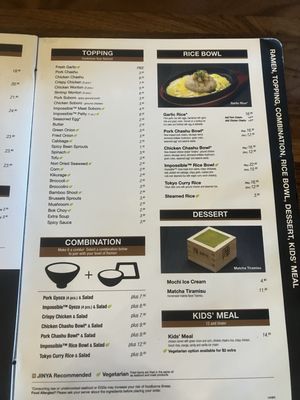 Menu photo 3 JINYA Ramen Bar - Langley Langley, BC