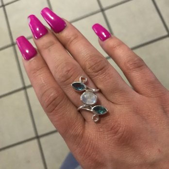 Lilly Barrack - Moonstone in sterling silver by a local artist. - Jewelry Near Me - Albuquerque, New Mexico