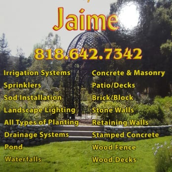 Garden Creations - the front of the sign - Landscaping Near Me - Los Angeles, California