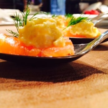Eric Fleischer Catering - Smoked Salmon with WhiteTruffle & Quail Egg - Caterers Near Me