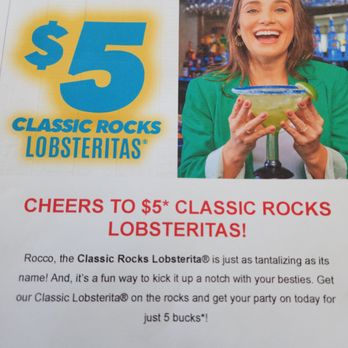 Red Lobster - $5 Lobsterita - Seafood Near Me - Valencia, California Red Lobster - $5 Lobsterita - Seafood Near Me - Valencia, California