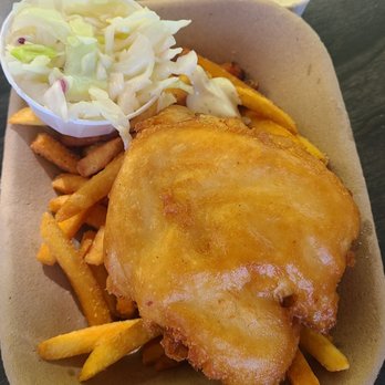 Red Fish Blue Fish - BC Halibut 1 piece - Fish & Chips Near Me - Victoria, British Columbia Red Fish Blue Fish - BC Halibut 1 piece - Fish & Chips Near Me - Victoria, British Columbia