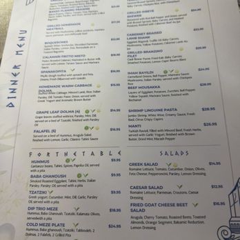 Kalimera Bar and Grill - Menu - Turkish Near Me - Santa Rosa, California