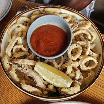 Tavola Rustica - Calamari, perfectly cooked! Needed salt - Italian Near Me - Larkspur, California Tavola Rustica - Calamari, perfectly cooked! Needed salt - Italian Near Me - Larkspur, California