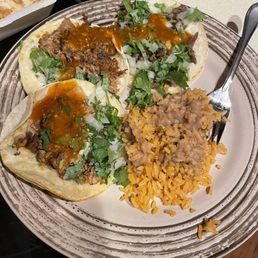 a plate of mexican food a plate of mexican food