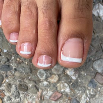 Kims Nails - Gel French Tip Pedicure - Nail Salons Near Me - Richmond, California Kims Nails - Gel French Tip Pedicure - Nail Salons Near Me - Richmond, California