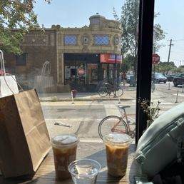 Two ice coffees Two ice coffees