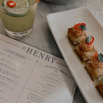 The Henry - Crunchy Spicy Tuna & Crispy Rice and Our Famous House Made Pretzels & Provolone Fondue - Coffee & Tea Near Me - Coronado, California