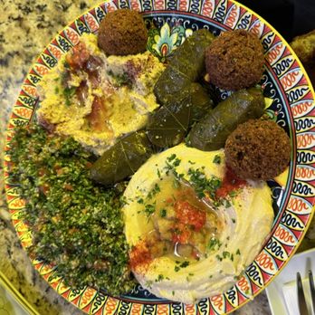 Kabab Spot - Vegan Sampler Deluxe - Mediterranean Near Me - Fort Myers, Florida Kabab Spot - Vegan Sampler Deluxe - Mediterranean Near Me - Fort Myers, Florida