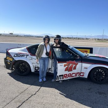 Dream Racing - My wife and friend getting ready to 'drift'. - Racing Experience Near Me - N Las Vegas, Nevada
