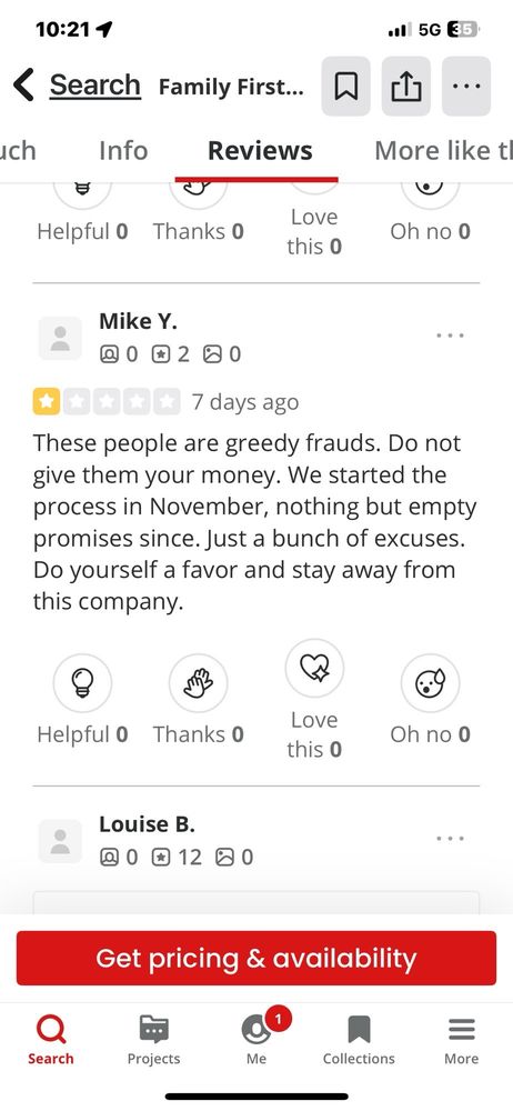 Slide of Family First Roofing