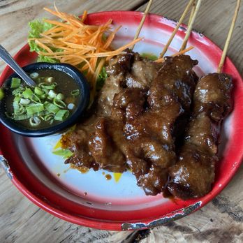 Khao Nom - Moo Ping - Pork Skewer - Desserts Near Me - Elmhurst, New York