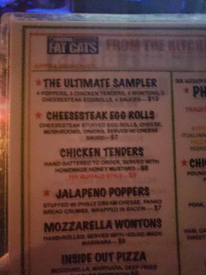 Menu photo 3 Original Fat Cat's Fort Lauderdale, FL