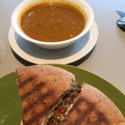 The Green Spot Cafe - Soup and grilled sandwich