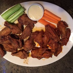 Double wings. Buffalo and Butter Cajun. Yum!