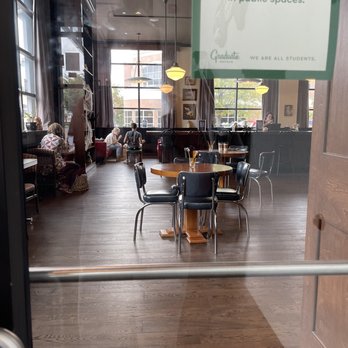 Poindexter - Entrance, including mask recommendations - Coffee & Tea Near Me - Bloomington, Indiana