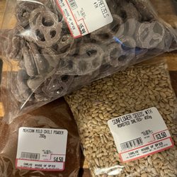 House of Spice - They assured me the roasted sunflower seeds are fresh! Some vendors sell rancid seeds. They do their own packaging!!