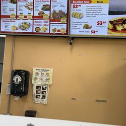 Texaco - Kitchen menu