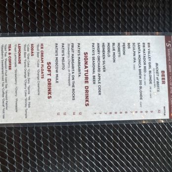 Patxi’s Pizza - Extended drink menu - Pizza Near Me - Porter Ranch, California Patxi’s Pizza - Extended drink menu - Pizza Near Me - Porter Ranch, California