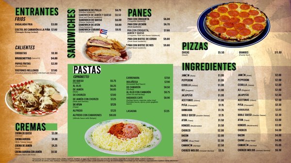 Menu photo 4 Habanos Cafe Las Vegas, NV Menu photo 4 Habanos Cafe Las Vegas, NV