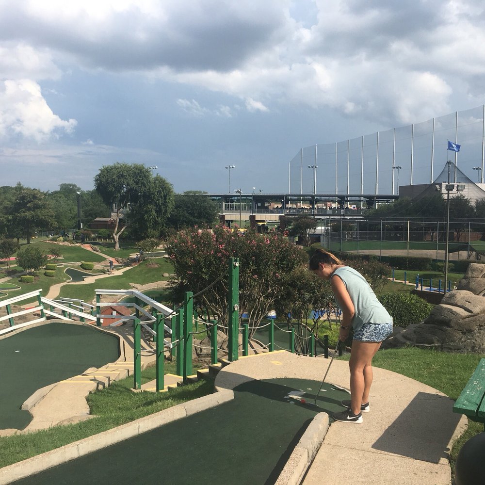 Topgolf - View from mini golf hill - Golf Near Me - Dallas, Texas Topgolf - View from mini golf hill - Golf Near Me - Dallas, Texas