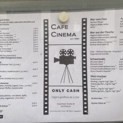 Café Cinema - Menu - Cafe Cinema