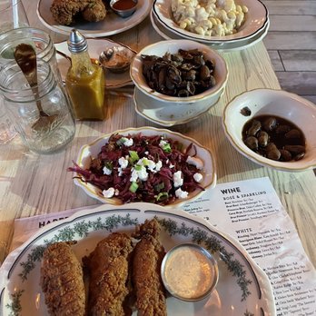 Haberdish - Fried chicken, boiled peanuts, red cabbage, Mac and cheese - Southern Near Me - Charlotte, North Carolina Haberdish - Fried chicken, boiled peanuts, red cabbage, Mac and cheese - Southern Near Me - Charlotte, North Carolina