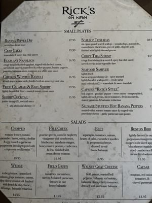 Menu photo 4 Rick's On Main East Aurora, NY Menu photo 4 Rick's On Main East Aurora, NY