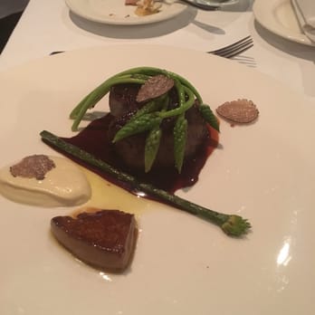 One Pico - Filet mignon topped with wild asparagus (in case you were ever curious as to what wild asparagus looks like!) - French Near Me - Dublin, D