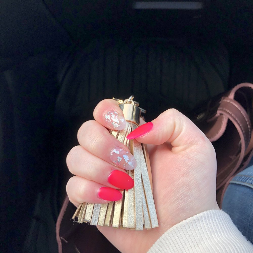 White Angel Nails - Foil and matte pink nails from White Angel Nails - Nail Salons Near Me - Boise, Idaho White Angel Nails - Foil and matte pink nails from White Angel Nails - Nail Salons Near Me - Boise, Idaho