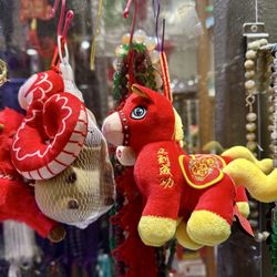 Jing Ying Gift Shop - This yellow-huff and yellow-tailed horse caught my eyes immediately! Super cute especially with the metal detail embellishments