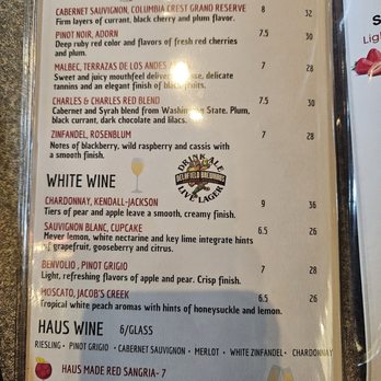 Delafield Brewhaus - Wine menu - Pubs Near Me - Delafield, Wisconsin