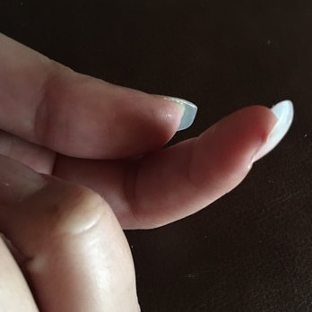 Heavenly Nails and Spa - The cut on my index finger given to me by the nail file. No apologies were given. - Nail Salons Near Me - Palm Desert, California