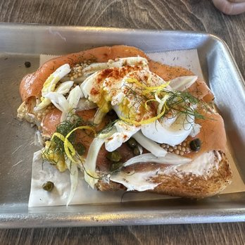 Elemental Coffee - Salmon toast. So good and flavor bursting! - Coffee & Tea Near Me - Oklahoma City, Oklahoma