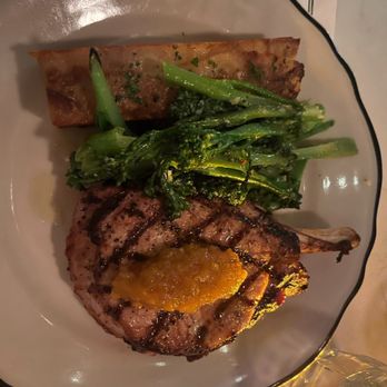 Bar Cecil - Pork Chop, Broccolini and potato au gratin - Cocktail Bars Near Me - Palm Springs, California Bar Cecil - Pork Chop, Broccolini and potato au gratin - Cocktail Bars Near Me - Palm Springs, California