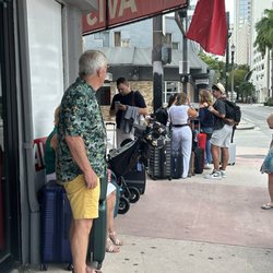 Avis Rent A Car - Line of people waiting for cars