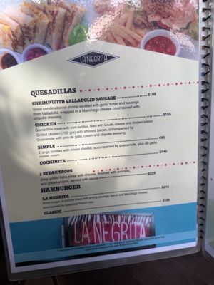 Menu photo 3 La Negrita Cantina Mérida, YUC Menu photo 3 La Negrita Cantina Mérida, YUC