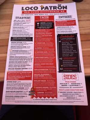 Menu photo 5 Loco Patron Scottsdale, AZ