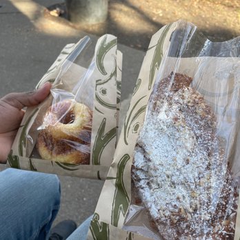 Bakery Nouveau - Kugelhopf on left and twice baked almond croissant on the right - Bakeries Near Me - Seattle, Washington Bakery Nouveau - Kugelhopf on left and twice baked almond croissant on the right - Bakeries Near Me - Seattle, Washington