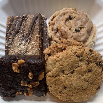 Harmony Bakery - Samoa Bar, cinnamon roll, chocolate chip cookies, brownie - Gluten-Free Near Me - Baltimore, Maryland