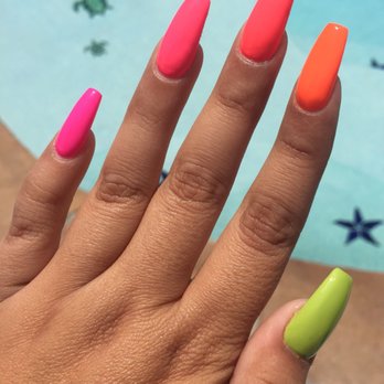 Christine's Pretty Nails - Coffin tip acrylics - Nail Salons Near Me - Covina, California Christine's Pretty Nails - Coffin tip acrylics - Nail Salons Near Me - Covina, California