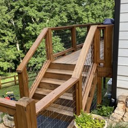 A1 Handyman - We built and stained the deck