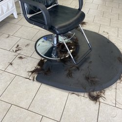 E&L Hair Design - All of the hair she cut off of me