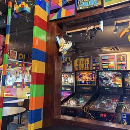 Arcade selection inside the establishment.