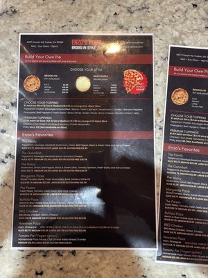 Menu photo 1 Enzo's Pizza Tucker, GA