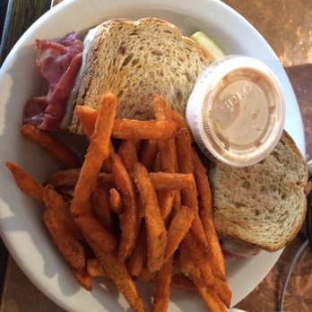 Running M Bar & Grill - Rueben sandwich with sweet potato fries its great, great friendly service - American Near Me - Gonzales, Texas