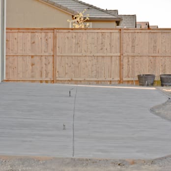 Premium Lawn & Landscapes - Just after the concrete pour with the forms still up. Concrete wood-stamped patio project July 2013 in Reno, NV 89521. - Landscaping Near Me - Sparks, Nevada Premium Lawn & Landscapes - Just after the concrete pour with the forms still up. Concrete wood-stamped patio project July 2013 in Reno, NV 89521. - Landscaping Near Me - Sparks, Nevada