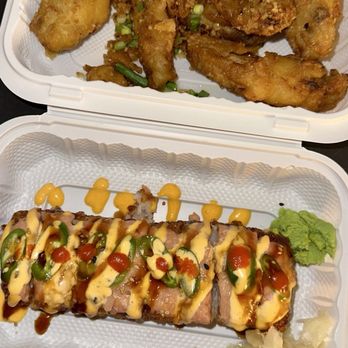 Ahi Sushi & Grill - A8. Crispy Rice Tuna H12. Chicken Wing (6) - Sushi Bars Near Me - El Cajon, California