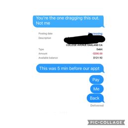 I show JaeMae I paid her 200$ cash in from a screenshot of my bank. I show JaeMae I paid her 200$ cash in from a screenshot of my bank.