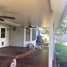 New patio cover. New patio cover.